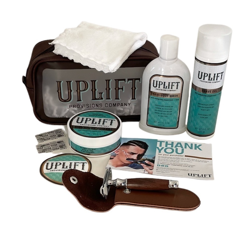 Uplift Provisions Company All-in-one Travel Case Men’s Shave Kit - Picture 1 of 13